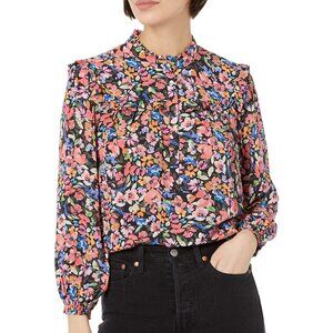 Shoshanna Campbell Blouse 100% Silk Sz Large